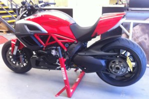 abba Stand on Ducati Diavel